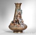Austrian EgyptianRevival Terracotta Vase
