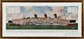 Giltframed Illustration of the RMS Queen Mary