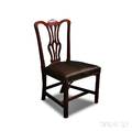 Chippendalestyle Carved and Pierced Mahogany Side Chair