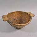 Carved Wood Handled Bowl with Makedo Repair