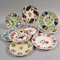 Ten Handpainted Ceramic Plates