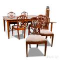 Federalstyle Inlaid Mahogany Dining Room Set
