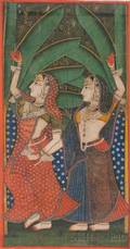Painting Depicting Two Dancers