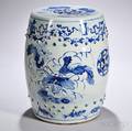 Blue and White Porcelain Garden Seat