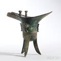 Bronze Jue Ritual Cup