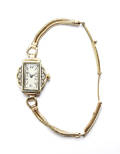 18k gold and diamond Swiss ladies wristwatch marked  Agassiz 209510