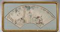 Framed Chinese Fan Painting