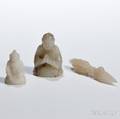 Three Miniature Hardstone Buddhist Carvings