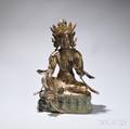 Parcel Giltbronze Statue of Bodhisattva