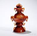 Agate Covered Openwork Censer