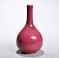 Pinkglazed Monochrome Bottle Vase