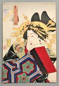 Tsukioka Yoshitoshi 18391892 Feminine the Appearance of a Castletoppler of the Tempo Era