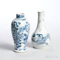 Two Blue and White Vases