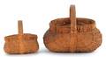 Two splint buttocks baskets 19th c