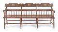 Pennsylvania painted settee 19th c
