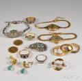Group of Mostly 18kt Gold Jewelry