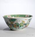 Large Famille Verte Punch Bowl