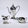 Threepiece GorhamDurgin Sterling Silver Coffee Service