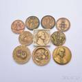 Ten Assorted American Revolution Bronze Medals