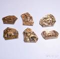 Cased Set of Six Society of Medalists 128th Issue Fossil Collection Bronze Medals