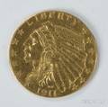 1911 Indian Head Two and a Half Dollar Gold Coin