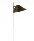 MCM Brushed Chrome and Iron Floor Lamp