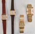 Ladys Four Vintage Gold Wristwatches