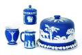 Four pieces of  Wedgwood blue jasperware