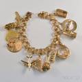 14kt Gold Charm Bracelet