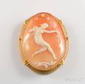 Shell Cameo Brooch