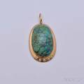 15kt Gold and Turquoise Pendant