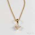 14kt Gold and Diamond Pendant