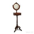 Renaissance Revival Carved Walnut Shaving Mirror