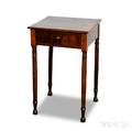 Federal Mahogany Veneer Onedrawer Stand