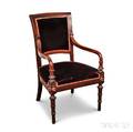 Renaissance Revival Walnut Armchair
