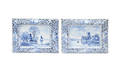 Two Delft plaques