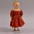 Wax Head Blondehaired Girl Doll
