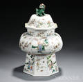 Famille Verte Octagonal Covered Jar