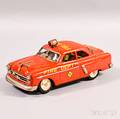 Marusan Kosuge Lithographed Tin Fire Chief Car