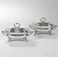 Pair of George III Sterling Silver Sauce Tureens