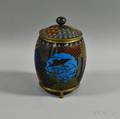 Cloisonne Tripod Covered Jar