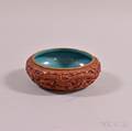 Faux Cinnabar Copper Cloisonne Bowl