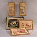Five Framed Asian Works