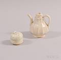 Two Whiteglazed Porcelain Items