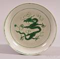 Famille Verte Dragon Plate