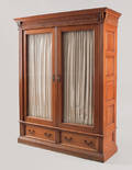 American walnut bookcase ca 1900