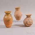 Three Archaicstyle Earthenware Vases