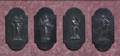 Four Wedgwood Black Basalt Plaques