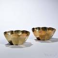 Pair of Tiffany  Co Sterling Silvergilt Bowls