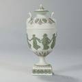 Wedgwood Tricolor Jasper Dancing Hours Vase and Cover
